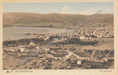 Carte postale ancienne Vue générale — Martigues (Bouches-du-Rhône)