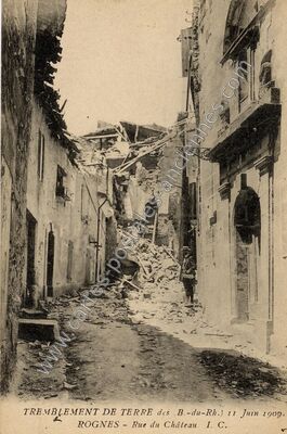 Carte postale ancienne Rognes 1909 — Rognes (Bouches-du-Rhône)