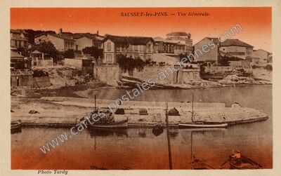 Carte postale ancienne Vue Générale — Sausset-les-Pins (Bouches-du-Rhône)