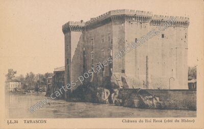 Carte postale ancienne Château du Roi René — Tarascon (Bouches-du-Rhône)