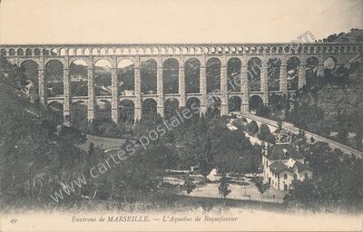 Carte postale ancienne Roquefavour — Ventabren (Bouches-du-Rhône)