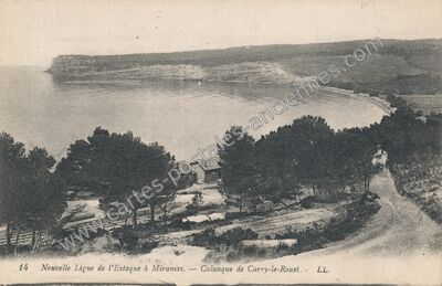 Carte postale ancienne Calanque de Carry le Rouet — Carry-le-Rouet (Bouches-du-Rhône)