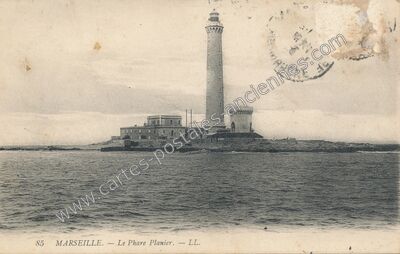 Carte postale ancienne Le Phare Planier — Marseille (Bouches-du-Rhône)