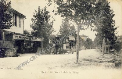 Carte postale ancienne La Fave — Allauch (Bouches-du-Rhône)