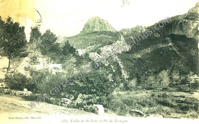 Carte postale ancienne Vallee de St Pons — Gémenos (Bouches-du-Rhône)