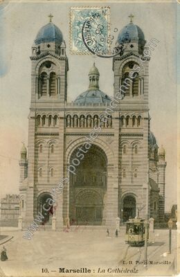 Carte postale ancienne La Cathédrale — Marseille (Bouches-du-Rhône)