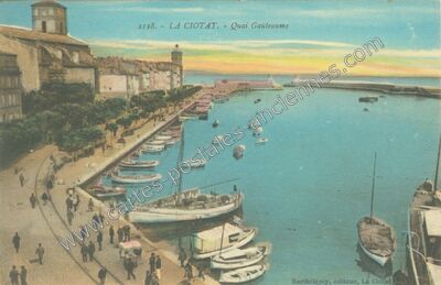 Carte postale ancienne Quai Gauteaume — La Ciotat (Bouches-du-Rhône)