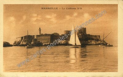 Carte postale ancienne Chateau d'If — Marseille (Bouches-du-Rhône)