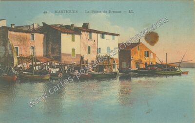 Carte postale ancienne La Pointe de Brescon — Martigues (Bouches-du-Rhône)