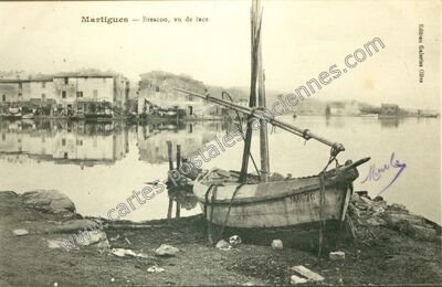 Carte postale ancienne Brescon, vu de face — Martigues (Bouches-du-Rhône)