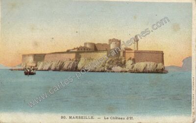 Carte postale ancienne Chateau d'If — Marseille (Bouches-du-Rhône)
