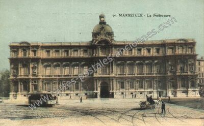 Carte postale ancienne La Préfecture — Marseille (Bouches-du-Rhône)