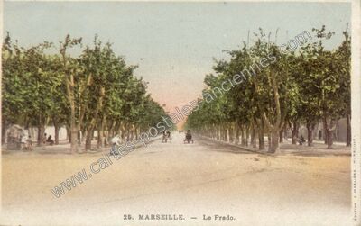 Carte postale ancienne Le Prado — Marseille (Bouches-du-Rhône)