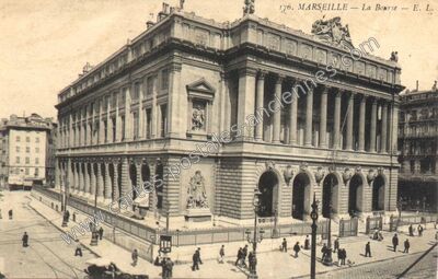 Carte postale ancienne La Bourse — Marseille (Bouches-du-Rhône)