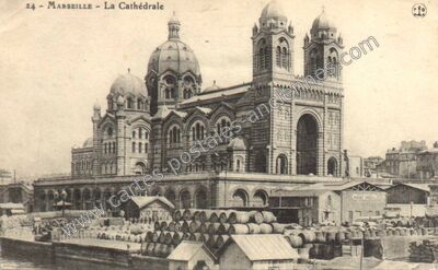 Carte postale ancienne La Cathédrale — Marseille (Bouches-du-Rhône)