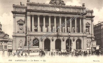 Carte postale ancienne La Bourse — Marseille (Bouches-du-Rhône)