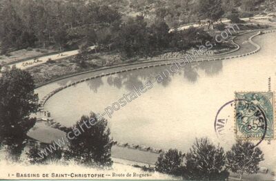 Carte postale ancienne St Christophe — Rognes (Bouches-du-Rhône)