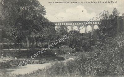 Carte postale ancienne Roquefavour — Ventabren (Bouches-du-Rhône)