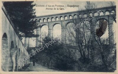 Carte postale ancienne Roquefavour — Ventabren (Bouches-du-Rhône)