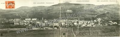Carte postale ancienne Panorama (1) — Allanche (Cantal)