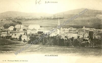 Carte postale ancienne Allanche — Allanche (Cantal)