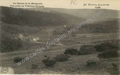 Carte postale ancienne Vedrines — Alleuze (Cantal)