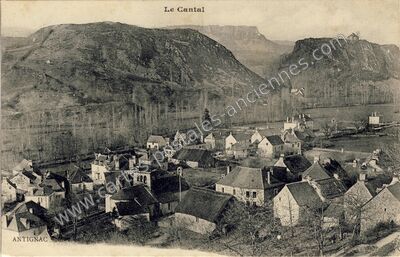 Carte postale ancienne Le Cantal — Antignac (Cantal)
