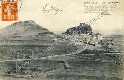 Carte postale ancienne Apchon — Apchon (Cantal)