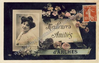 Carte postale ancienne Meilleures Amities — Arches (Cantal)
