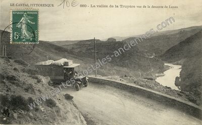 Carte postale ancienne Vallee de la Truyere — Arches (Cantal)