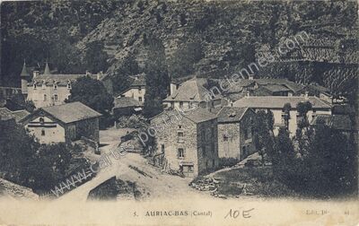 Carte postale ancienne Auriac Bas — Auriac-l'Église (Cantal)