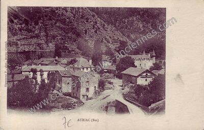 Carte postale ancienne Auriac Bas — Auriac-l'Église (Cantal)