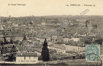 Carte postale ancienne Le Cantal Pittoresque — Aurillac (Cantal)