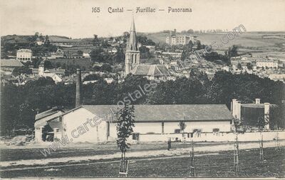 Carte postale ancienne Panorama — Aurillac (Cantal)