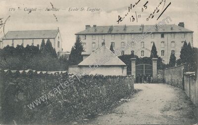 Carte postale ancienne Ecole St. Eugène — Aurillac (Cantal)