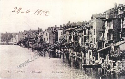 Carte postale ancienne La Jordanne — Aurillac (Cantal)