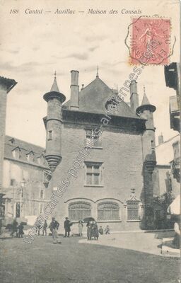 Carte postale ancienne Maison des Consuls — Aurillac (Cantal)