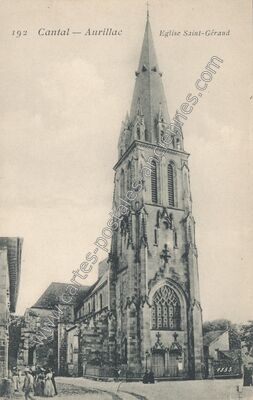 Carte postale ancienne Eglise Saint-Géraud — Aurillac (Cantal)