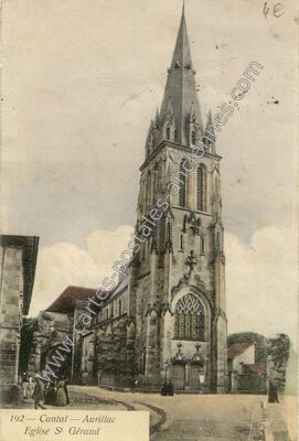 Carte postale ancienne Eglise St. Géraud — Aurillac (Cantal)