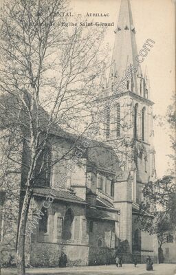 Carte postale ancienne L'Eglise Saint-Géraud — Aurillac (Cantal)