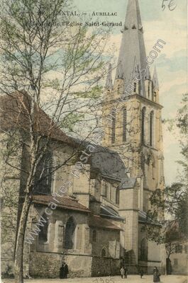 Carte postale ancienne De l'Eglise Saint-Géraud — Aurillac (Cantal)