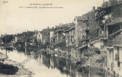 Carte postale ancienne Les Bords de la Jordane — Aurillac (Cantal)
