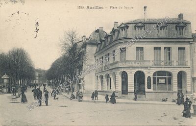 Carte postale ancienne Place du Square — Aurillac (Cantal)