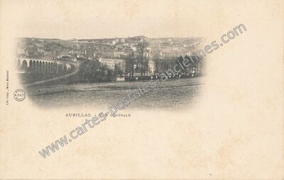 Carte postale ancienne Vue générale — Aurillac (Cantal)