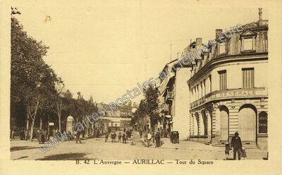 Carte postale ancienne L'Auvergne — Tour du Square — Aurillac (Cantal)