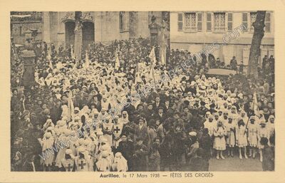 Carte postale ancienne Fêtes des Croisés — Aurillac (Cantal)