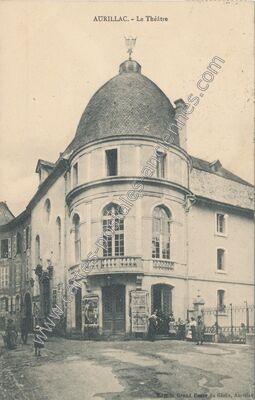 Carte postale ancienne Le Théâtre — Aurillac (Cantal)