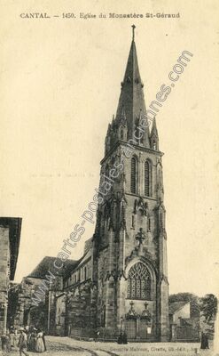 Carte postale ancienne Eglise du Monastère St-Géraud — Aurillac (Cantal)
