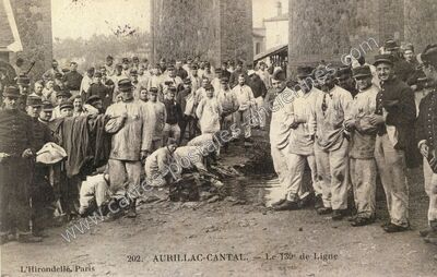 Carte postale ancienne Le 139e de Ligne — Aurillac (Cantal)