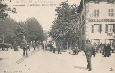 Carte postale ancienne Place du Square — Aurillac (Cantal)